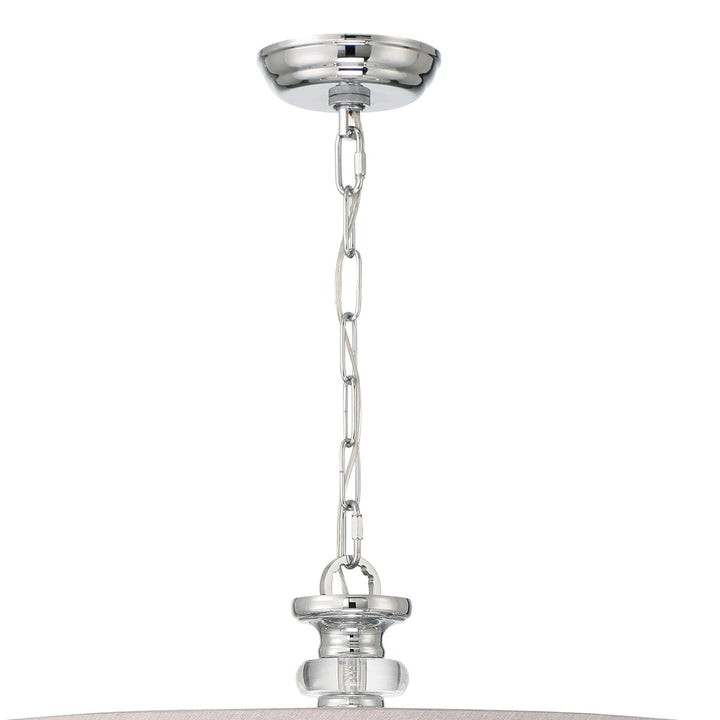 Crystorama Crystorama Hampton 5 Light Drum Shade Polished Chrome Chandelier
