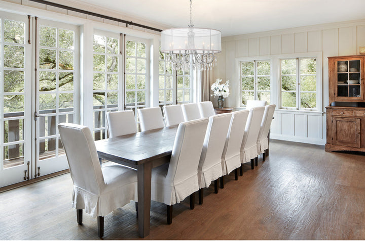 Crystorama Crystorama Hampton 8 Light Drum Shade Polished Chrome Chandelier