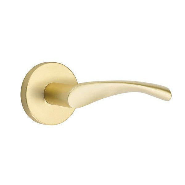 Emtek Solid Brass Triton Lever With Disk Rosette (Several Finish Options) EMTEK