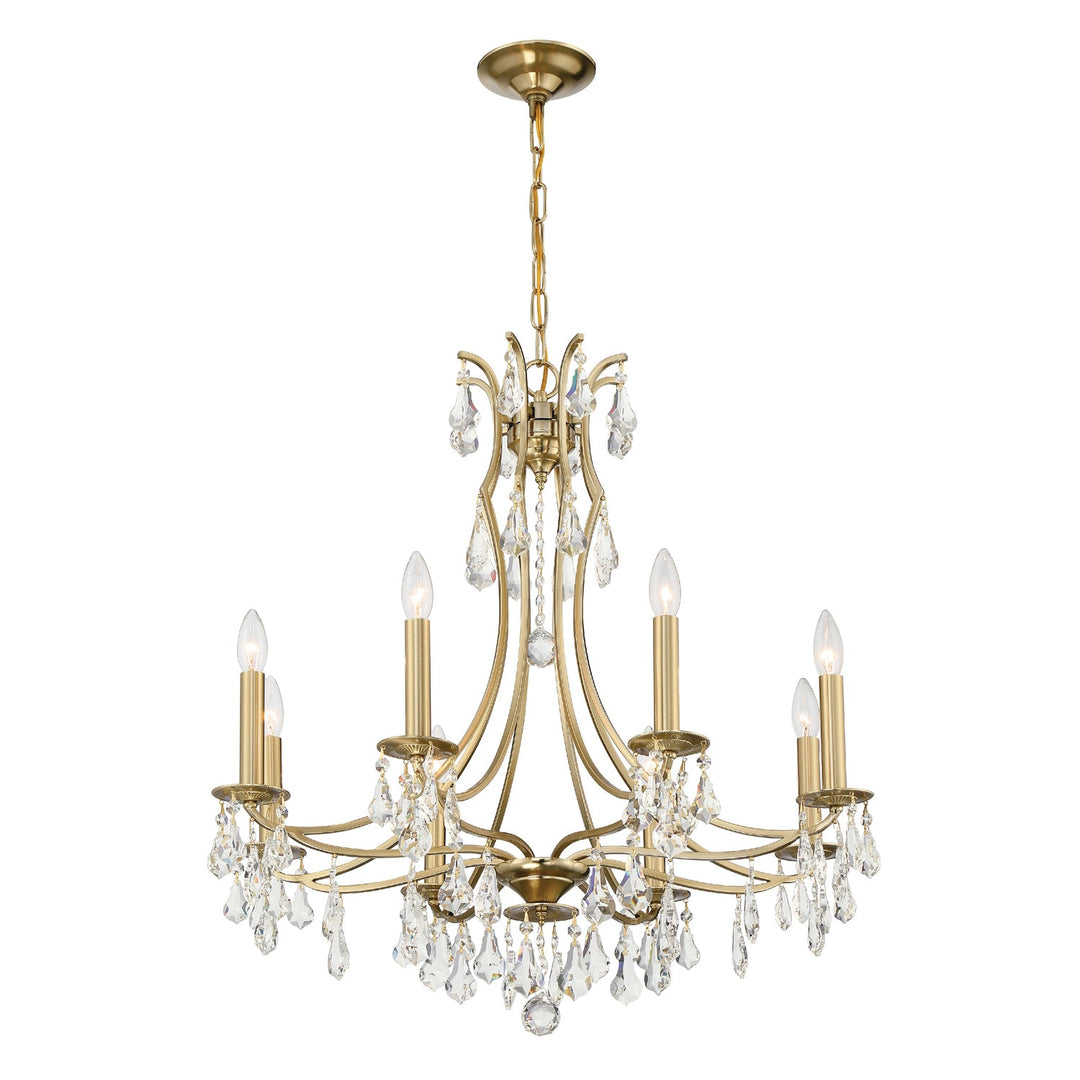 Crystorama Crystorama Cedar 8 Light Vibrant Gold Chandelier
