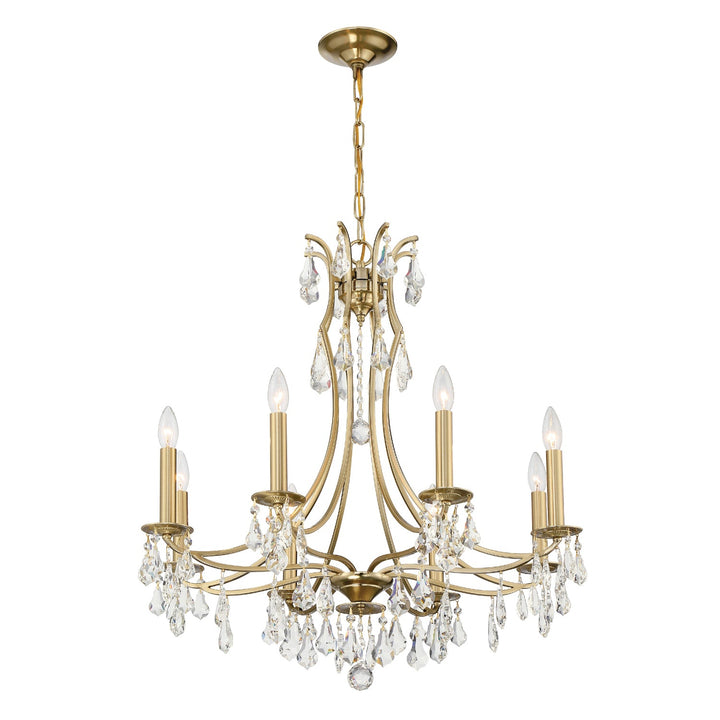 Crystorama Crystorama Cedar 8 Light Vibrant Gold Chandelier