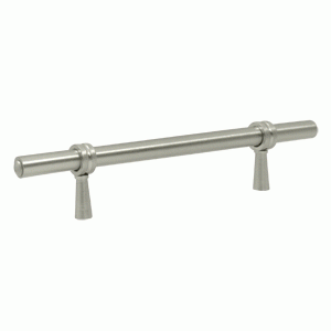 6 1/2 Inch Deltana Solid Brass Adjustable Pull (Brushed Nickel Finish) DELTANA