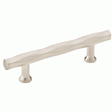 6 Inch (4 Inch c-c) Solid Brass Tribeca Pull (Brushed Nickel Finish) EMTEK