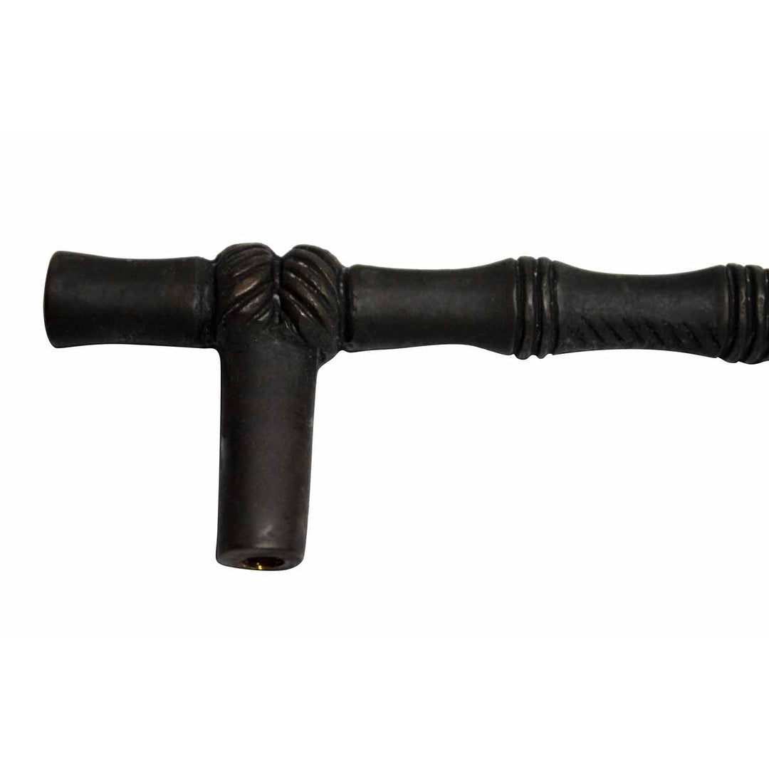 6 Inch Overall (4 1/2 Inch c-c) Japanese Bamboo Pull Close Up
