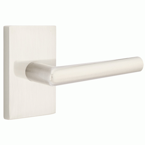 Emtek Solid Brass Stuttgart Lever With Modern Rectangular Rosette EMTEK