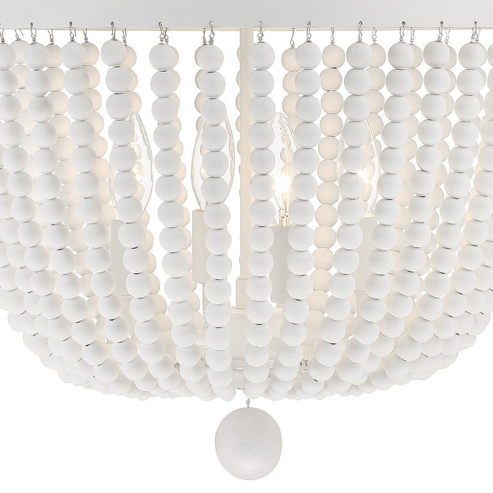 Crystorama Crystorama Rylee 4 Light Matte White Mini Chandelier