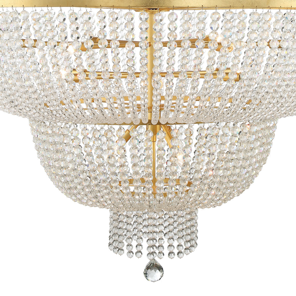Crystorama Crystorama Rylee 15 Light Antique Gold Chandelier