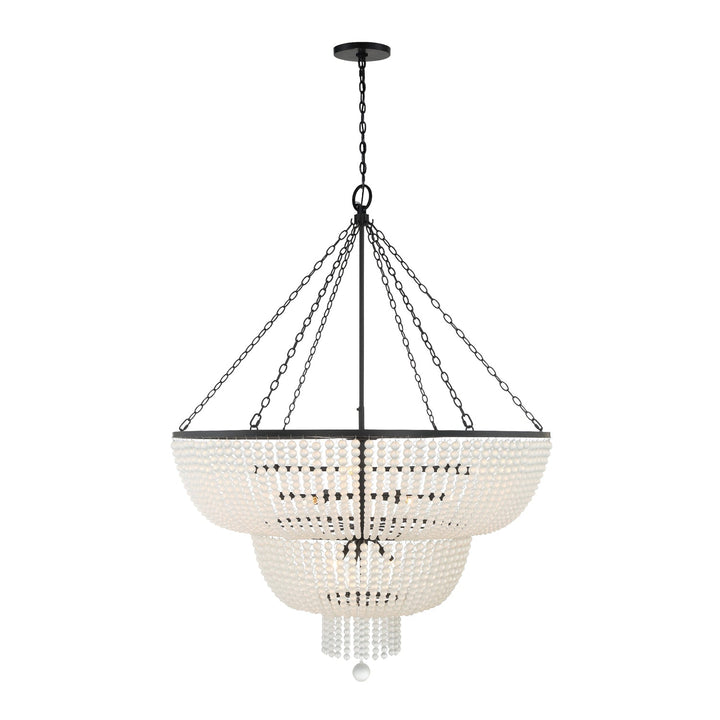 Crystorama Crystorama Rylee 15 Light Matte Black Chandelier