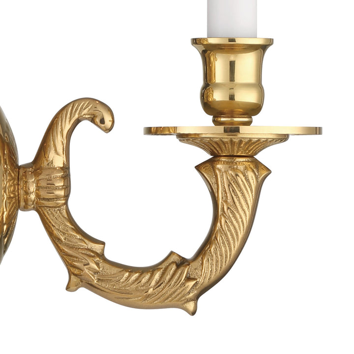 Crystorama Crystorama Crystorama 1 Light Polished Brass Cast Sconce