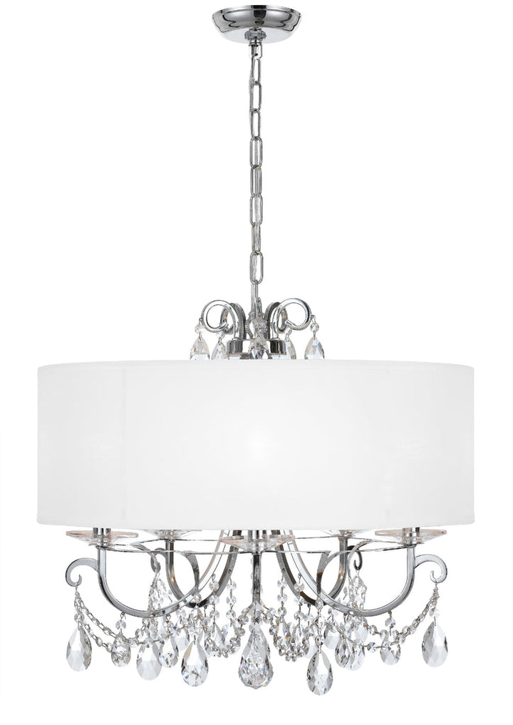 Crystorama Crystorama Othello 5 Light Clear Crystal Polished Chrome Chandelier