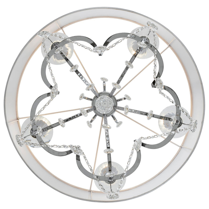 Crystorama Crystorama Othello 5 Light Clear Crystal Polished Chrome Chandelier