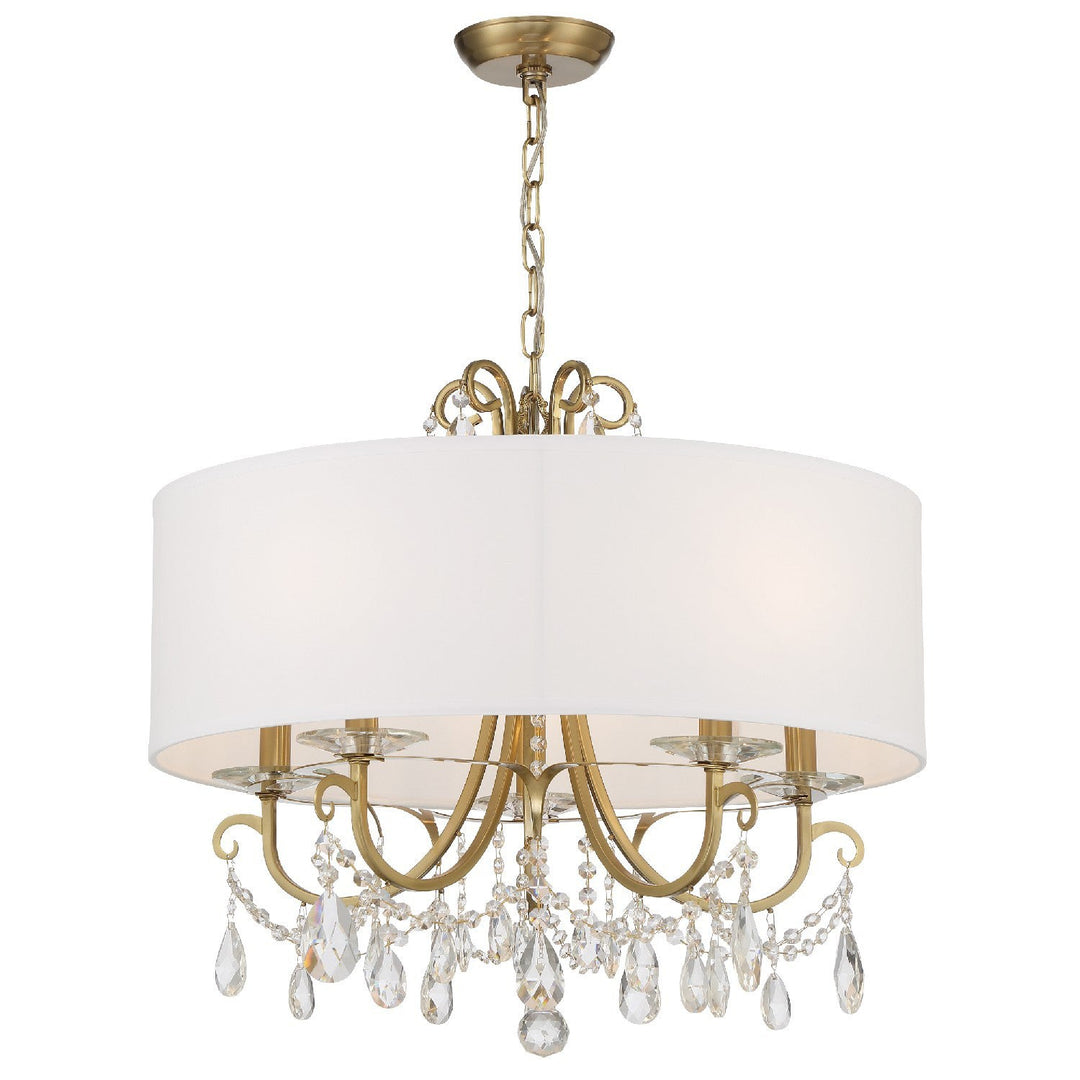 Crystorama Crystorama Othello 5 Light Vibrant Gold Chandelier