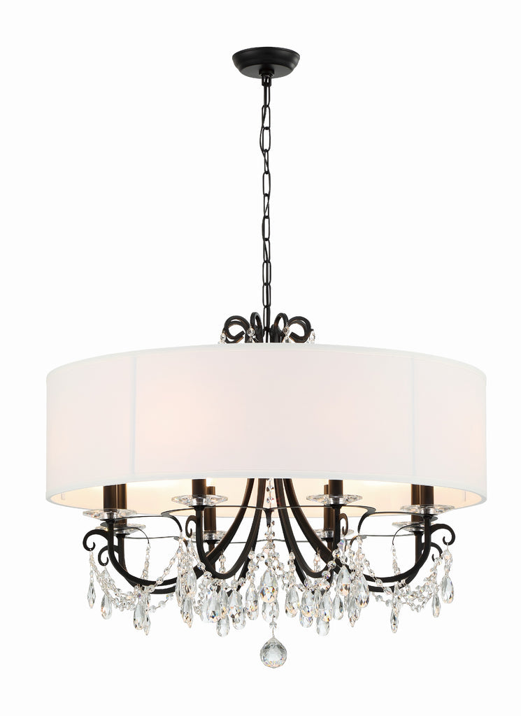Crystorama Crystorama Othello 8 Light Matte Black Chandelier
