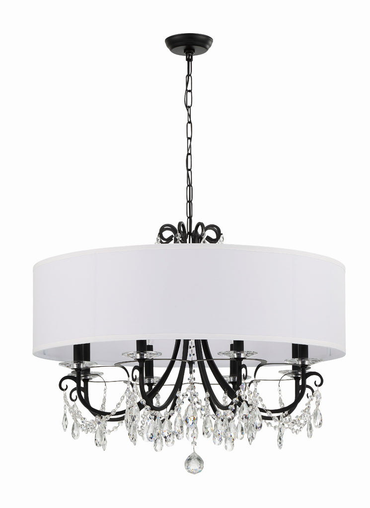 Crystorama Crystorama Othello 8 Light Matte Black Chandelier
