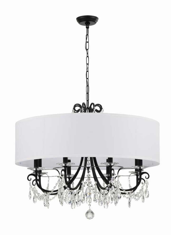 Crystorama Crystorama Othello 8 Light Matte Black Chandelier