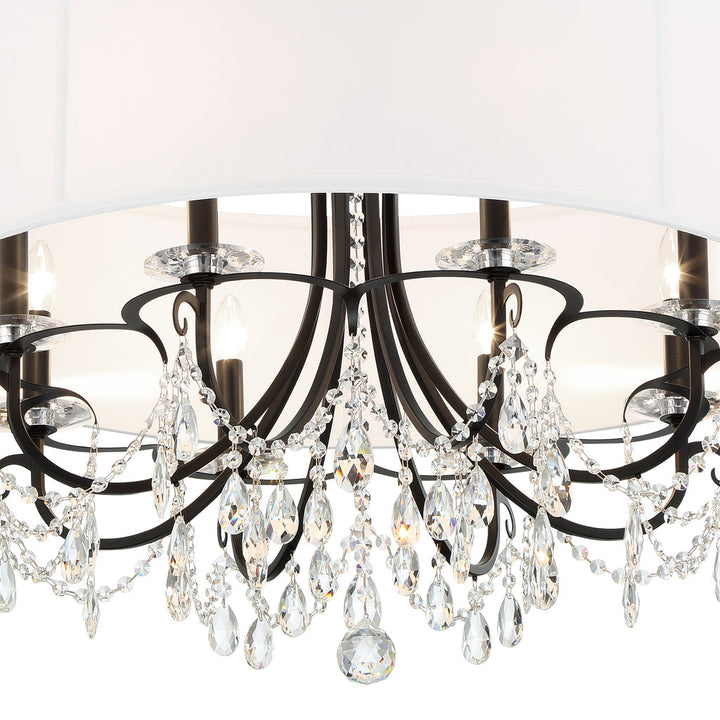 Crystorama Crystorama Othello 8 Light Matte Black Chandelier