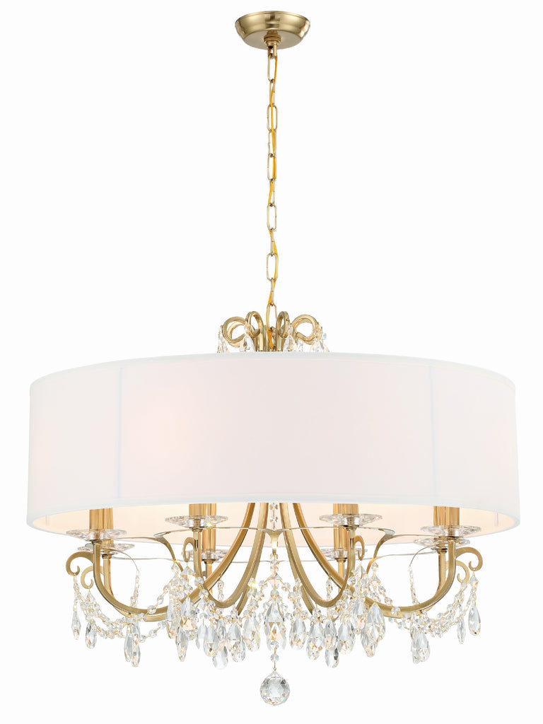 Crystorama Crystorama Othello 8 Light Vibrant Gold Chandelier