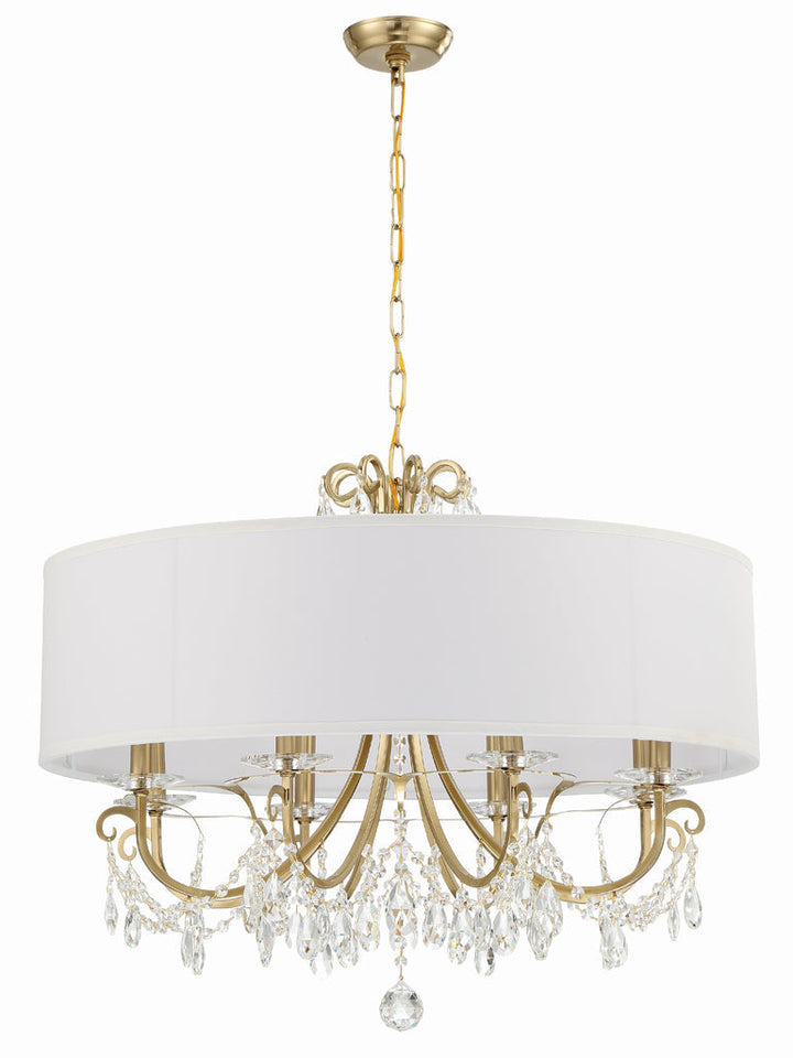 Crystorama Crystorama Othello 8 Light Vibrant Gold Chandelier
