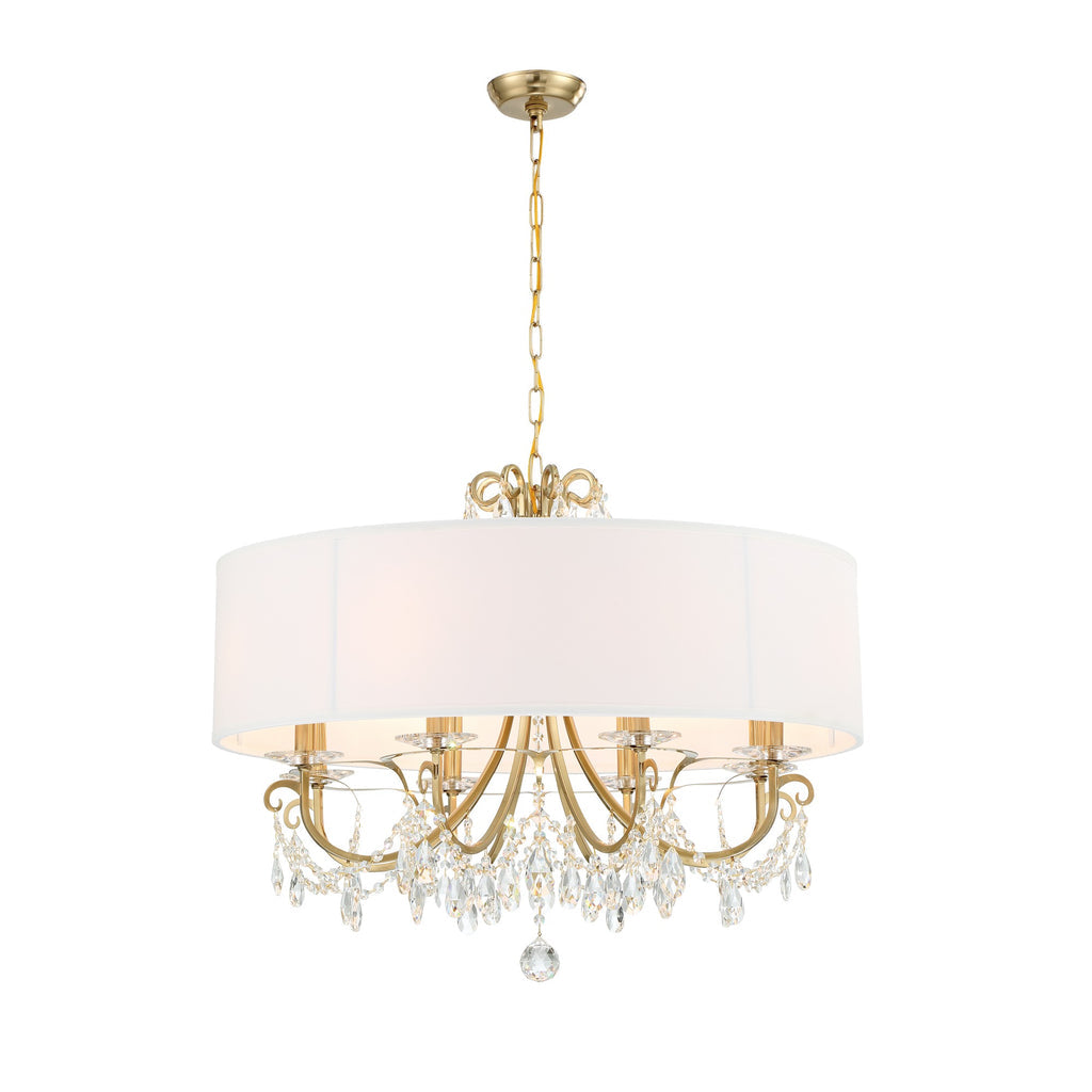 Crystorama Crystorama Othello 8 Light Vibrant Gold Chandelier