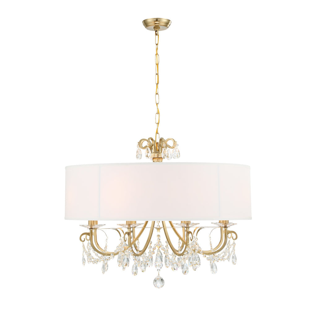 Crystorama Crystorama Othello 8 Light Vibrant Gold Chandelier
