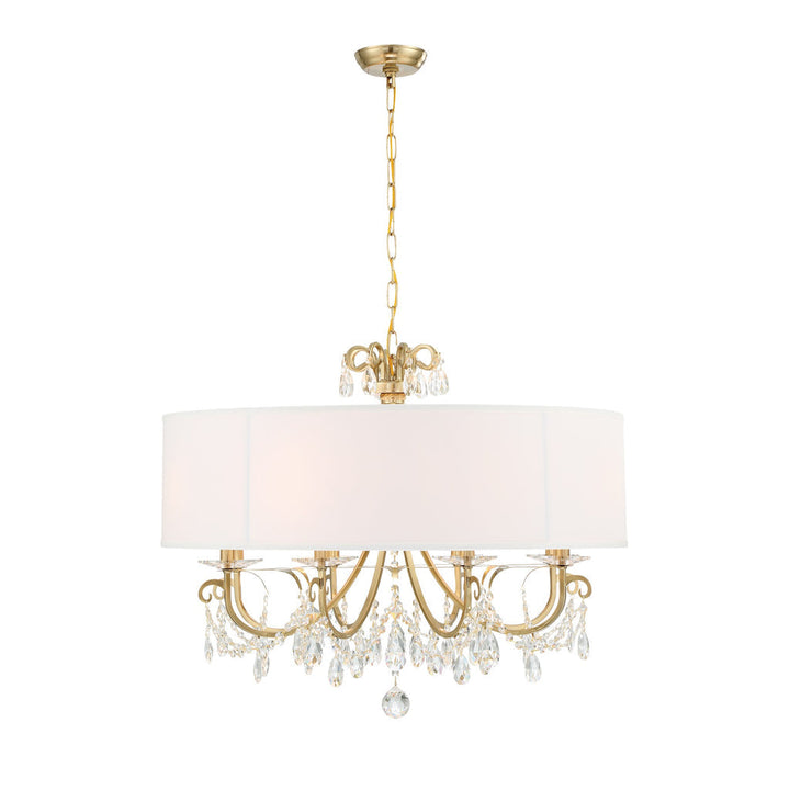 Crystorama Crystorama Othello 8 Light Vibrant Gold Chandelier