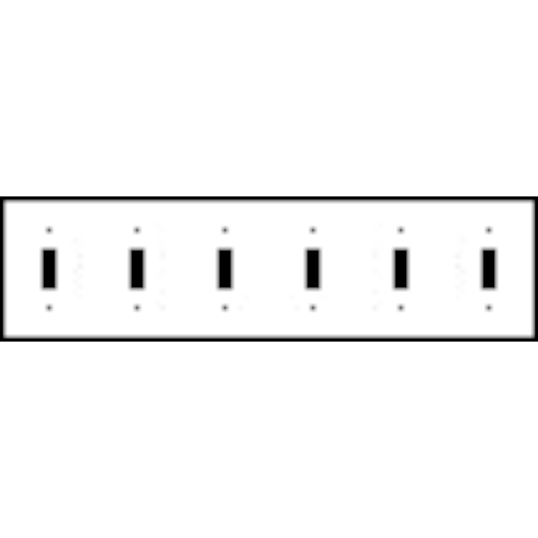 Bamboo Style Wall Plate (Rust Finish)