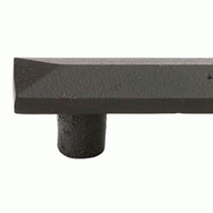 7 1/2 Inch (6 Inch c-c) Sandcast Bronze Pyramid Pull (Matte Black Finish) EMTEK