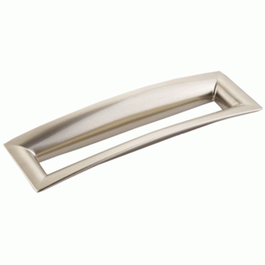 7 Inch (6 1/4 Inch c-c) Finestrino Flared Rectangle Pull (Brushed Nickel Finish) SCHAUB