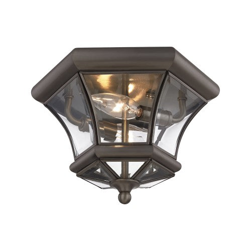 2 Light Bronze Ceiling Mount Livex