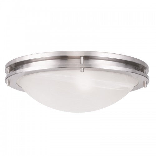 3 Light Brushed Nickel Ceiling Mount Livex