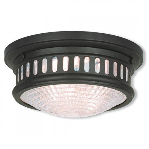 2 Light Bronze Ceiling Mount Livex