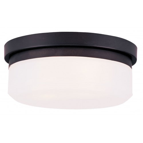 2 Light Bronze Ceiling Mount Livex