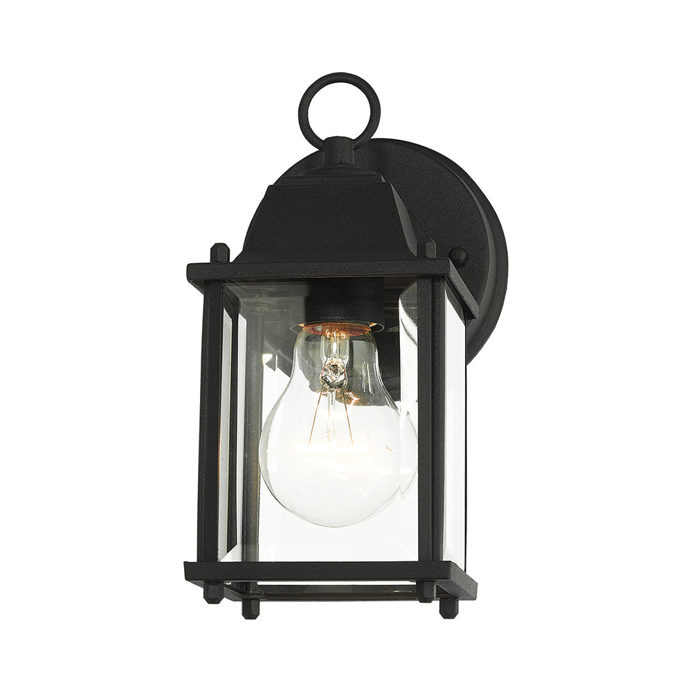 1 Light Textured Black Outdoor Wall Lantern Livex