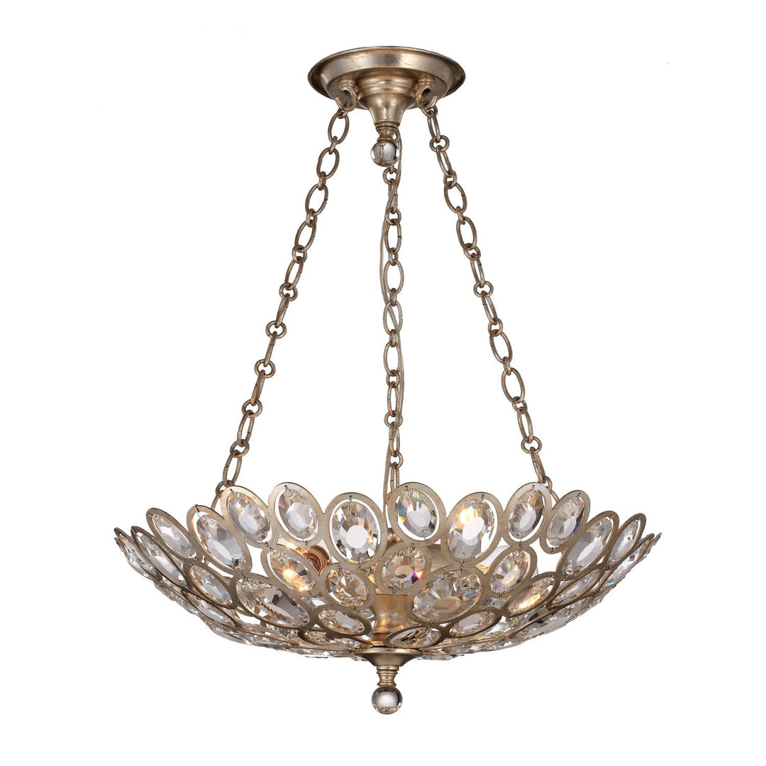 Crystorama Crystorama Sterling 3 Light Distressed Twilight Chandelier