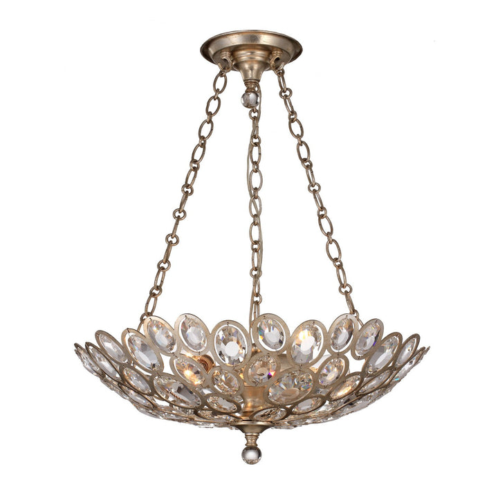 Crystorama Crystorama Sterling 3 Light Distressed Twilight Chandelier