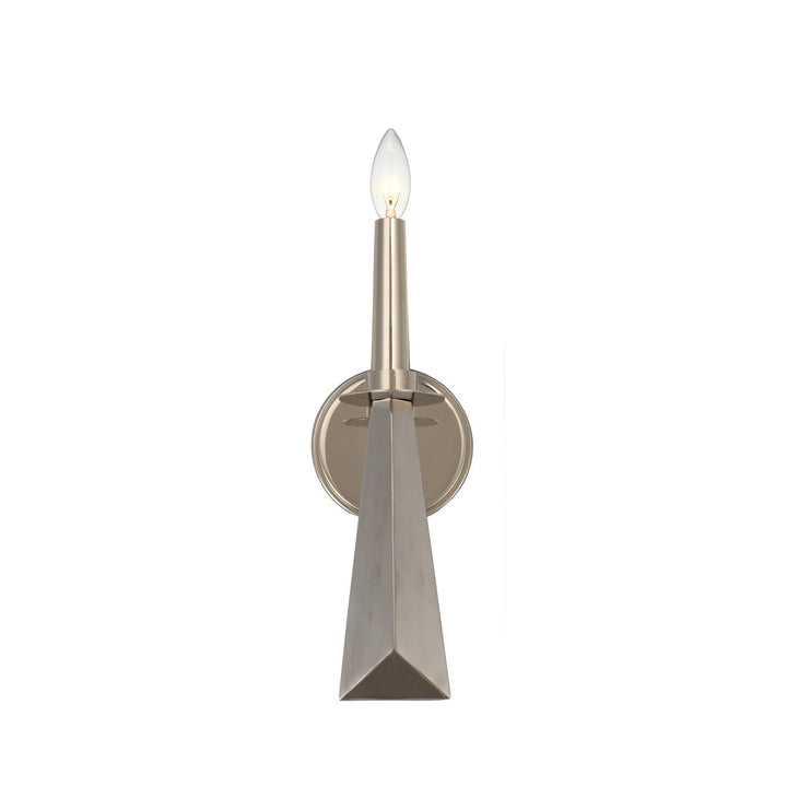 Crystorama Crystorama Palmer 1 Light Polished Nickel Sconce