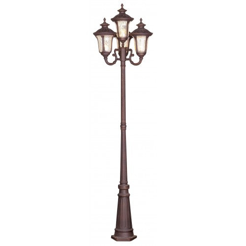 4 Light Imperial Bronze Outdoor Post Light Livex