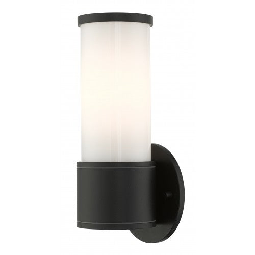 1 Light Textured Black Outdoor ADA Wall Lantern Livex