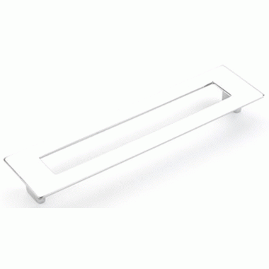 8 1/2 Inch (7 1/2 Inch c-c) Finestrino Rectangle Pull (Polished Chrome Finish) SCHAUB