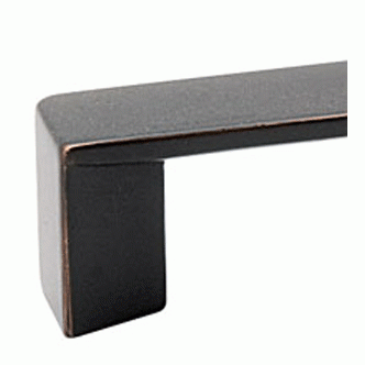 8 1/2 Inch Overall (8 Inch c-c) Brass Trinity Pull (Oil Rubbed Bronze Finish) EMTEK