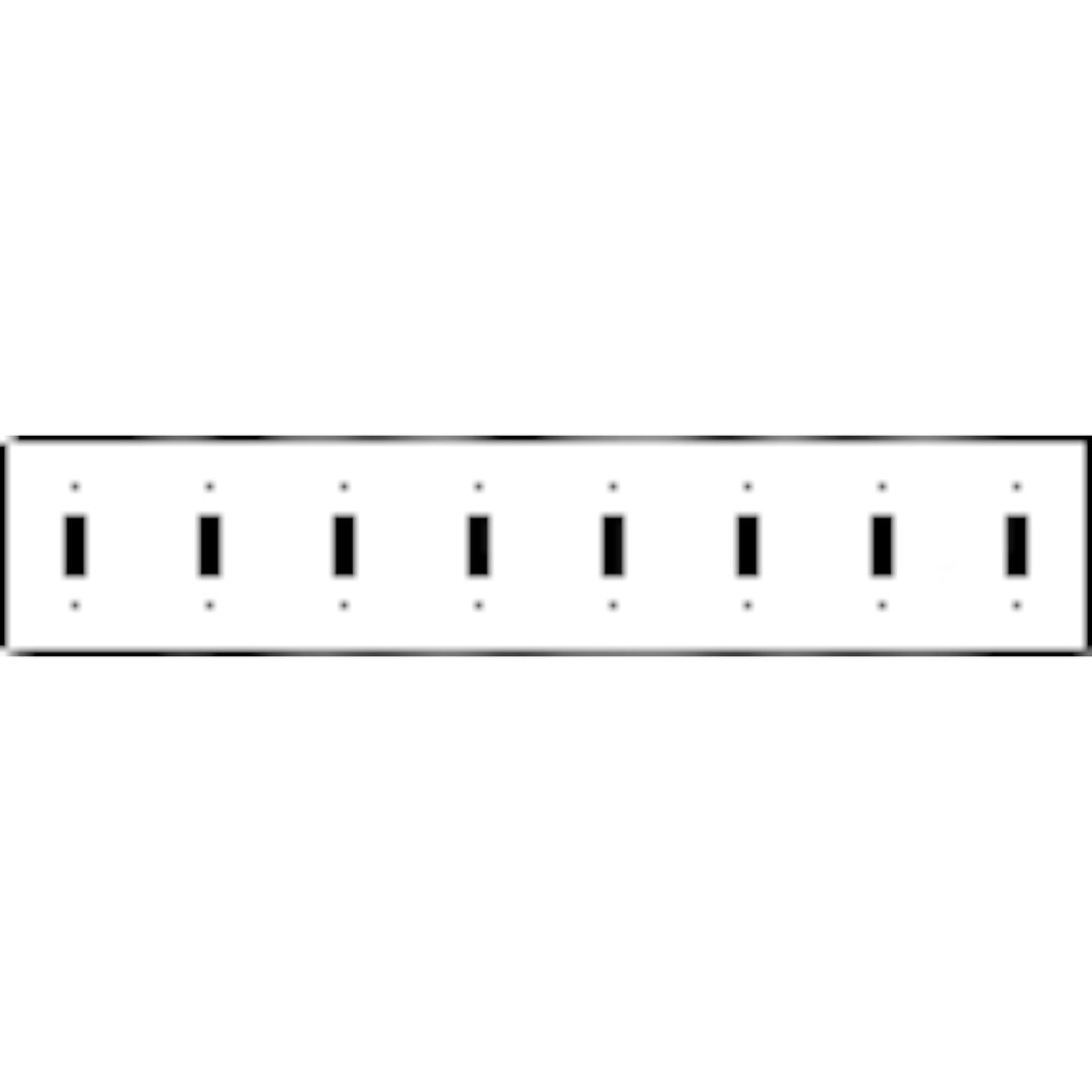 Bamboo Style Wall Plate (Bright Nickel Finish)