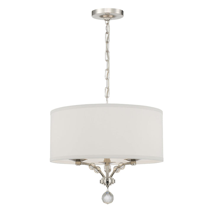 Crystorama Crystorama Mirage 3 Light Polished Nickel Chandelier