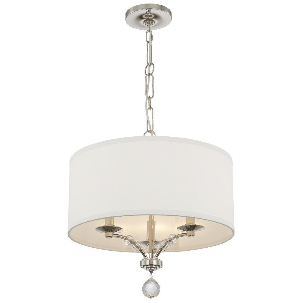 Crystorama Crystorama Mirage 3 Light Polished Nickel Chandelier