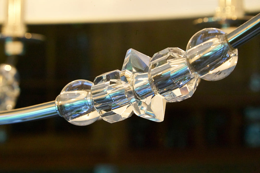 Crystorama Crystorama Mirage 6 Light Polished Nickel Drum Shade Chandelier