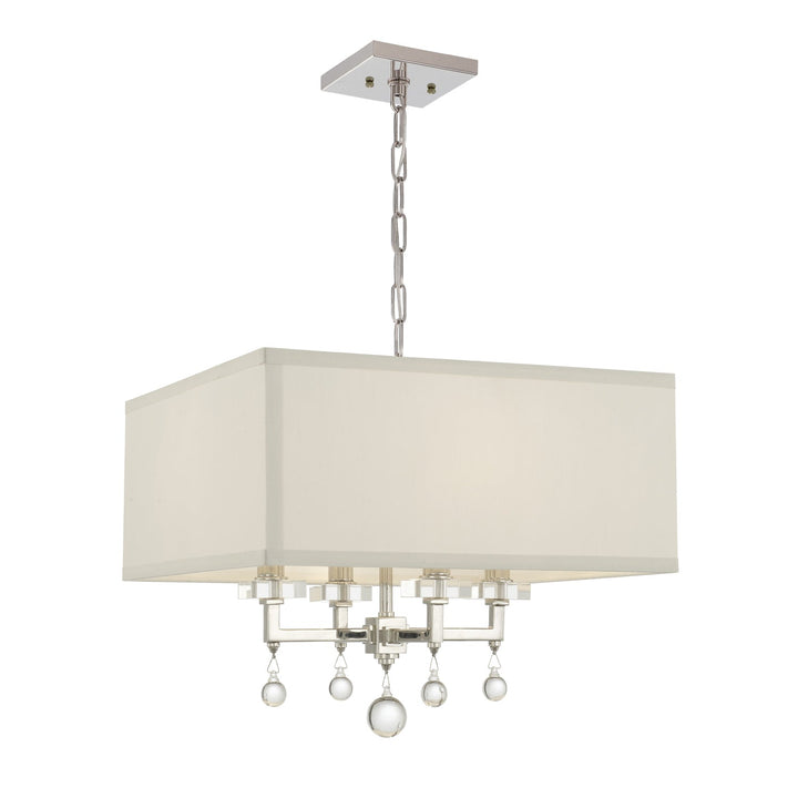 Crystorama Crystorama Paxton 4 Light Polished Nickel Mini Chandelier