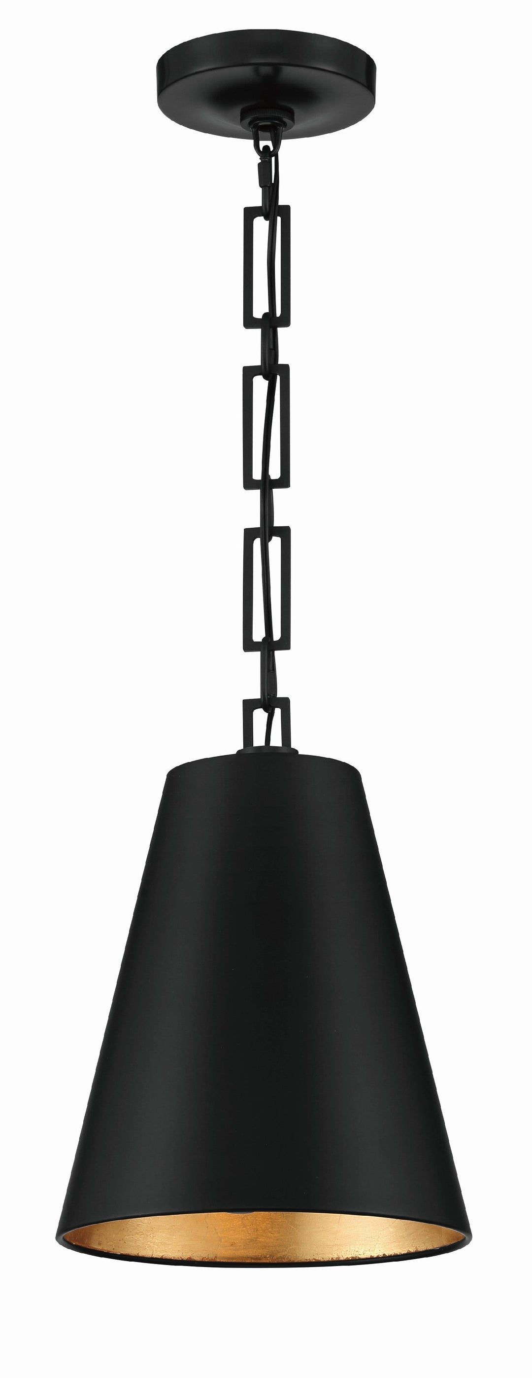 Crystorama Crystorama Brian Patrick Flynn Alston 2 Light Matte Black + Antique Gold Mini Pendant