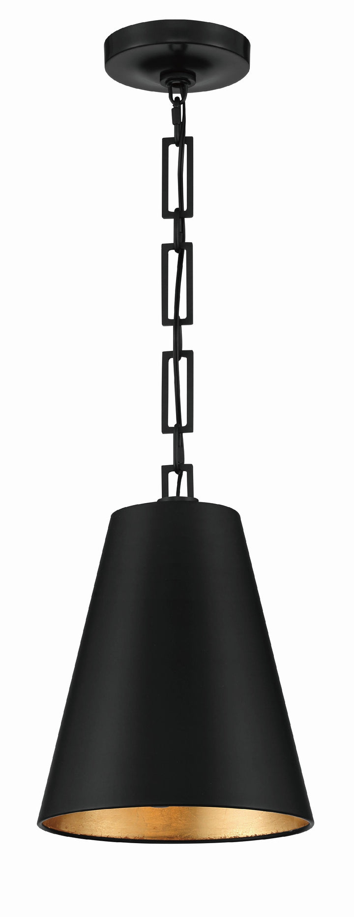 Crystorama Crystorama Brian Patrick Flynn Alston 2 Light Matte Black + Antique Gold Mini Pendant