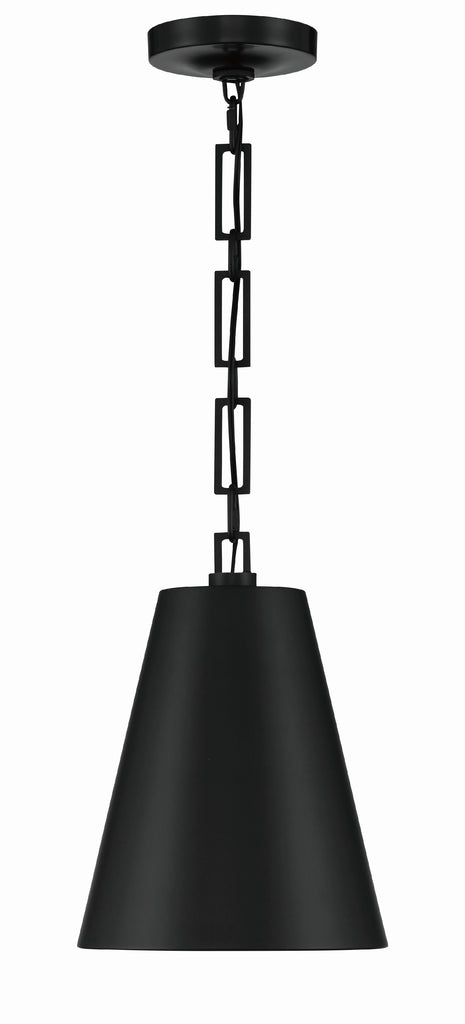Crystorama Crystorama Brian Patrick Flynn Alston 2 Light Matte Black + Antique Gold Mini Pendant