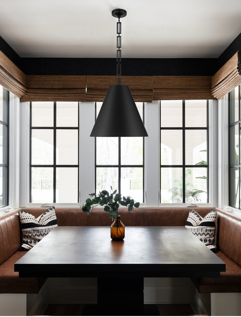 Crystorama Crystorama Brian Patrick Flynn Alston 3 Light Matte Black + Antique Gold Chandelier