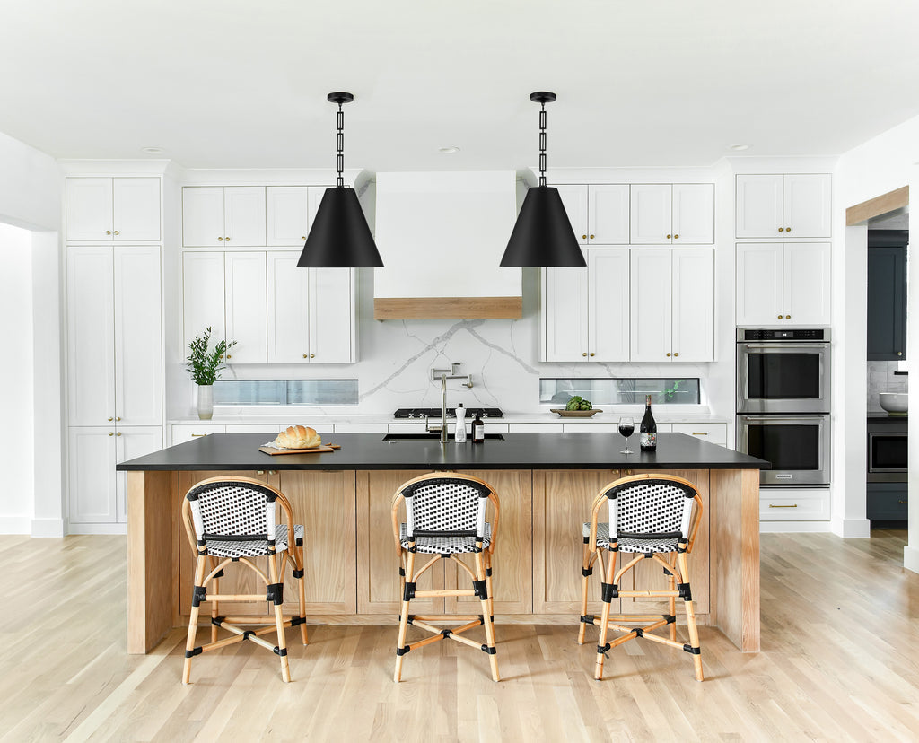 Crystorama Crystorama Brian Patrick Flynn Alston 3 Light Matte Black + Antique Gold Chandelier